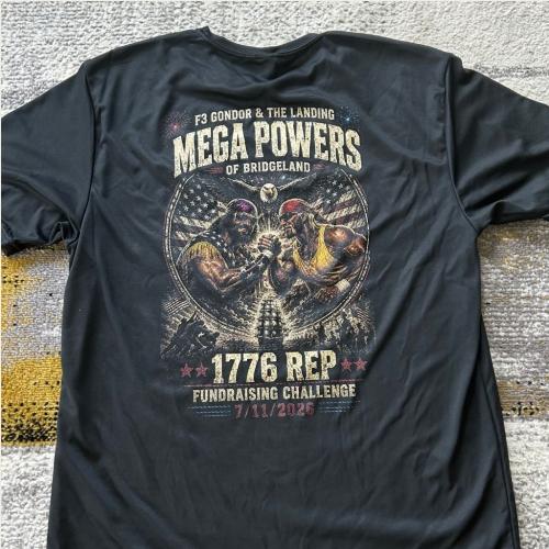 Mega Powers 1776 Challenge Performance Tee